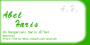 abel haris business card